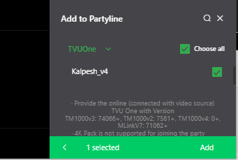 add tvu device slider