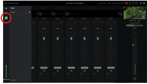 Advanced Audio Mixer presets