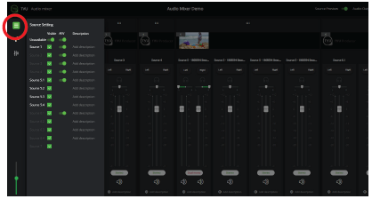Advanced Audio Mixer source settings menu 2