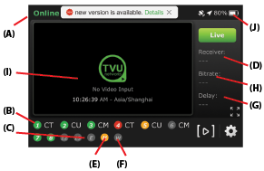 TVU OneLCD  touchscreen interface