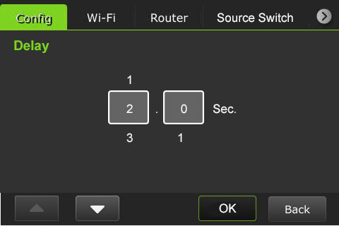 LCD settings - Config Delay