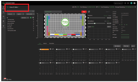 Advanced receiver control page