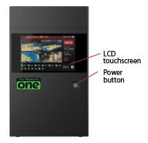 LCD touchscreen and power