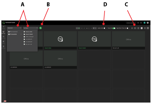 Monitor tab functions