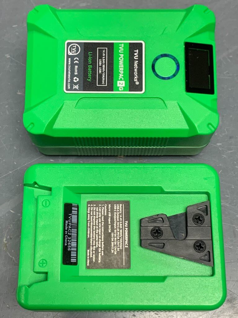 v-mount and powerpac battery