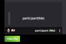 participant hide me feature