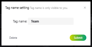 tag name setting