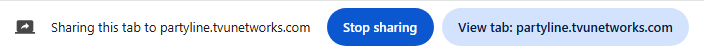 stop sharing button