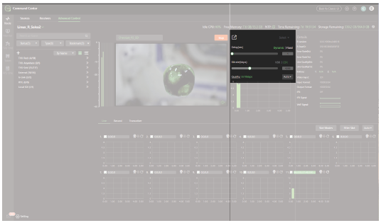 Advanced Control page - Controls setting panel location