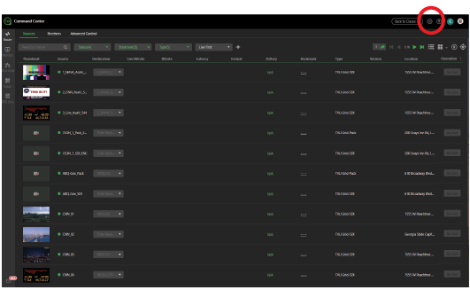 command center settings location