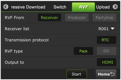 RVF tab - receiver